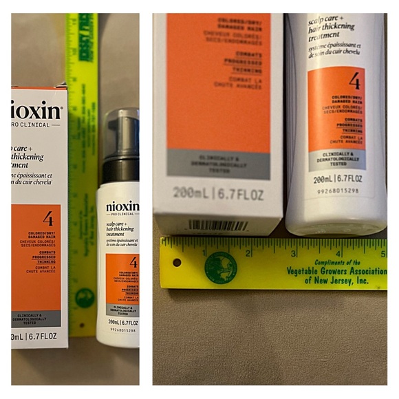 NIOXIN PRO CLINICAL 4 Leave In Treatment COLOR TREATED HAIR PROGRESSED THINNING - Picture 7 of 10